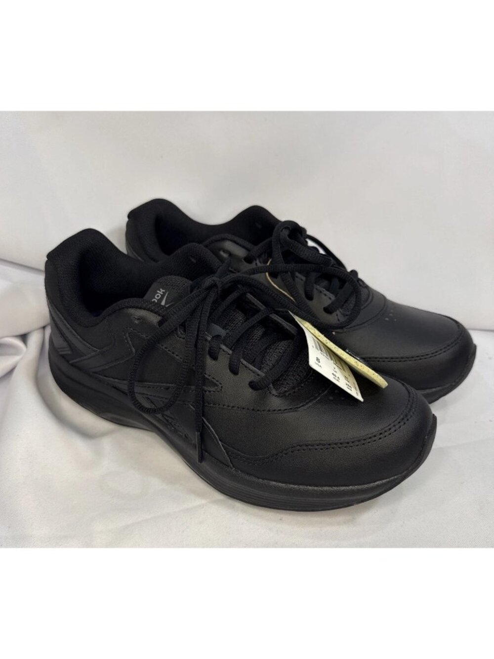 Reebok Size 8 Walk Ultra 7 DMX MAX Wide 2E Mens Black Sneakers Athletic Shoes